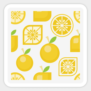 Simple Orange Fruit Sticker